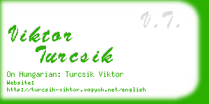 viktor turcsik business card